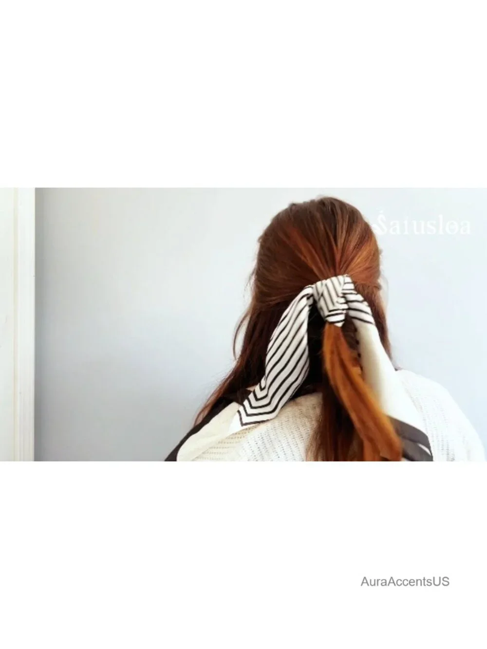 Polyester Satin Square Scarf Fashion Accessory Lightweight Head Scarf Bandana